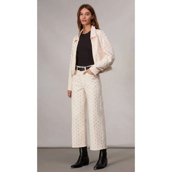 Rag and Bone Andi High Rise Ankle Wide Leg Jeans size 23